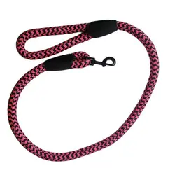 بند قلاده سگ لیش بافتی سایز متوسط 115 سانتی متری