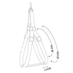 قلاده کتفى سگ و گربه نیناپت مدل ریتم به همراه لید سایز صفر - NinaPet