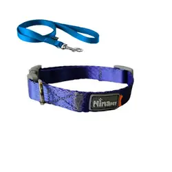 قلاده گردنی سگ و گربه نیناپت مدل سیلک همراه با لید سایز 2 - NinaPet