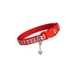 قلاده گردنی سگ و گربه نیناپت مدل زیگزاگ بدون لید سایز 2 - NinaPet