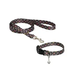 قلاده گردنی سگ و گربه نیناپت مدل پترن همراه لید سایز 2 - NinaPet