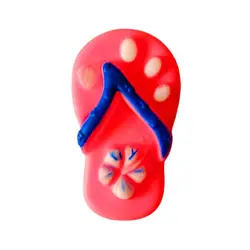 اسباب بازی دندانی سگ و گربه پت وگ سوتک‌دار طرح دمپایی - PetVogue