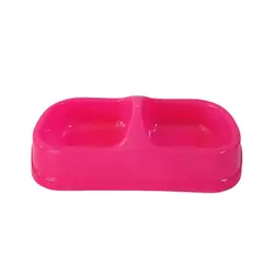 ظرف آب و غذای سگ و گربه پلاستیکی آریا دام طرح دو قلو سایز لارج - AryaDam