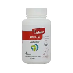 قرص گلوکوزامین سگ و گربه بیوفلین مدل Move+G بسته 75 عددی - BioFline