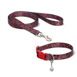 قلاده گردنی سگ و گربه نیناپت مدل ریتم به همراه لید سایز صفر - NinaPet