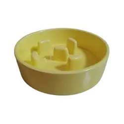 ظرف آب و غذای سگ و گربه حناپت سرامیکی مدل آرام خور سایز بزرگ