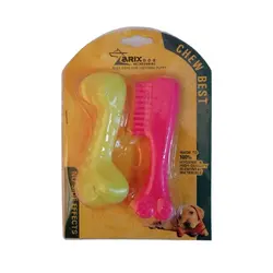 اسباب بازی دندانی سگ زاریکس طرح استخوان و شانه - Zarix