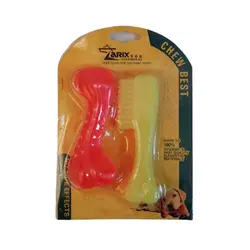 اسباب بازی دندانی سگ زاریکس طرح استخوان و شانه - Zarix