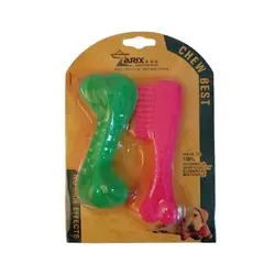 اسباب بازی دندانی سگ زاریکس طرح استخوان و شانه - Zarix