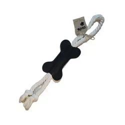 اسباب بازی سگ و گربه کنیفل چرمی مدل استخوان سایز 2