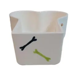 ظرف آب و غذای سگ و گربه کنفیل سرامیکی طرح استخوان