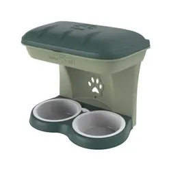 ظرف آب و غذای دوقلو سگ باما پت مدل دیواری