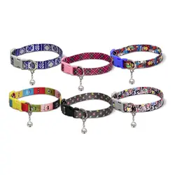 قلاده گردنی سگ و گربه نیناپت مدل پترن طرح دار توپی بدون لید 2 سایز - NinaPet