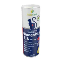مکمل تقویتی گربه امگاویتال حاوی امگا 3 و 6 حجم 100 میلی لیتر - Omega Vital