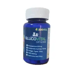 قرص مکمل گلوکزآمین سگ و گربه بسته 75 عددی وزن 200 گرم -  Zoovital Glucovital