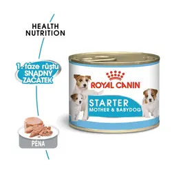 کنسرو سگ رویال کنین مدل استارتر مادر و توله سگ وزن 195 گرم – Royal Canin Starter Mousse