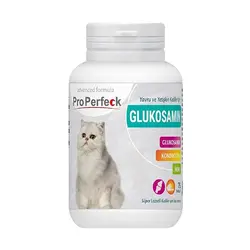 قرص مکمل گلوکوزامین گربه پروپرفک مدل Advanced formula بسته 75 عددی وزن 45 گرم - ProPerfeck