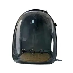 کیف کوله پشتی حمل سگ و گربه طلقی مخملی کتیز - Catties