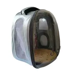 کیف کوله پشتی حمل سگ و گربه طلقی مخملی کتیز - Catties