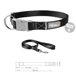 قلاده گردنی سگ نیناپت مدل سیلک همراه با لید سایز 4 - NinaPet