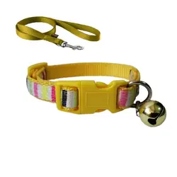 قلاده گردنی سگ و گربه نیناپت مدل چند رنگ به همراه لید سایز 2 - NinaPet