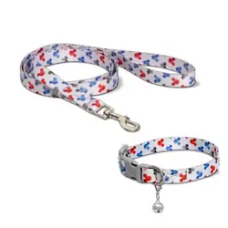 قلاده گردنی سگ و گربه نیناپت مدل ریتم همراه لید سایز 1 - NinaPet