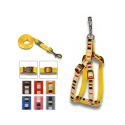 قلاده کتفى سگ نیناپت مدل چند رنگ به همراه لید سایز 2 - NinaPet