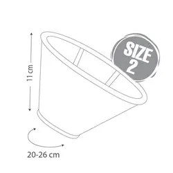 گردنبند سگ و گربه نیناپت مدل الیزابت چسب دار سایز 2 - NinaPet