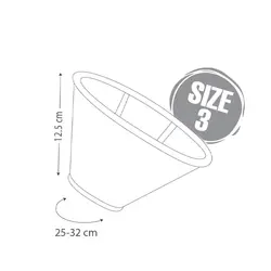 گردنبند سگ و گربه نیناپت مدل الیزابت چسب دار سایز 3 - NinaPet
