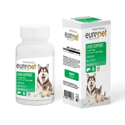 قرص مکمل تقویت کبد سگ و گربه یوروپت بسته 60 عددی