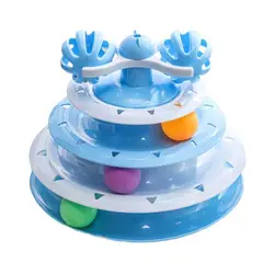 اسباب بازی گربه ریلی سه طبقه به همراه زنگوله