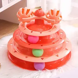 اسباب بازی گربه ریلی سه طبقه به همراه زنگوله