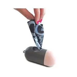 کیسه فضولات سگ ام پت طرح کپسولی به همراه دو کیسه 15 عددی