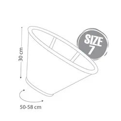 گردنبند سگ نیناپت مدل الیزابت چسب دار سایز 7