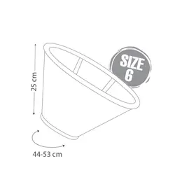 گردنبند سگ نیناپت مدل الیزابت چسب دار سایز 6