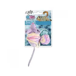 اسباب بازی عروسکی گربه ای اف پی طرح موش و کاموا