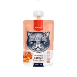 پودینگ گربه ونپی طعم سالمون و مرغ وزن 90 گرم