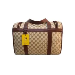 کیف حمل سگ و گربه پت تویز طرح گوچی سایز کوچک
