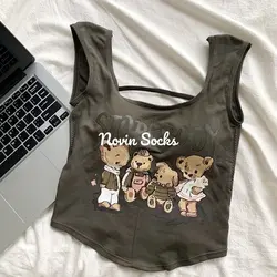 کراپ تاپ عروسک خرسی