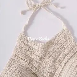 نیم تنه مکرومه موج