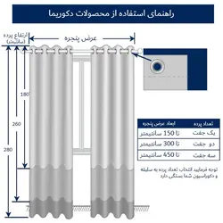 پرده کتان دکوریما مدل DECOCAT