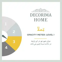پرده کتان دکوریما مدل DECOCAT