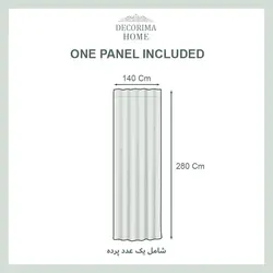 پرده کتان دکوریما مدل PPL280 - دکوریما