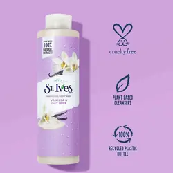 شامپو بدن وانیل و جوی دوسر سینت ایوز St Ives Vanilla Oat Milk حجم 650 میلی لیتر