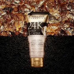کرم دست و ناخن طلا و خاویار 24K اولاین EVELINE حجم 100 میل