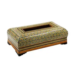 جادستمال کاغذی تخمه دار پروانه چوب و خاتم