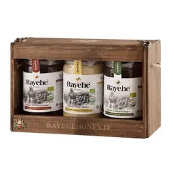 پک کادویی ارگانیک 850 گرمی چوبی