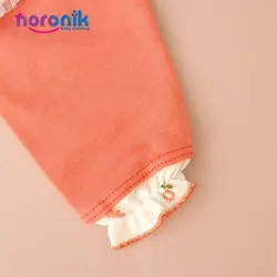 مانتو و شلوار نوزادی دخترانه طرح نباتی پردیس تا 18 ماهست بلوز و شلوار جلو دکمه دار دخترانه