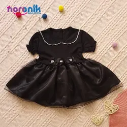 پیراهن دامن دار مشکی نوزادی تا 2 سال پردیسپیراهن دامن تور مشکی