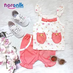 رکابی و شورت دخترانه نوزادی تا 2 سال پردیس گلبهیرکابی و شورت دخترانه